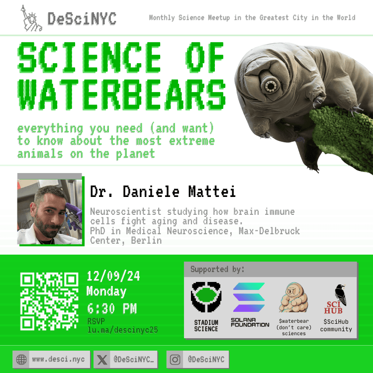 DeSciNYC: the science of waterbears